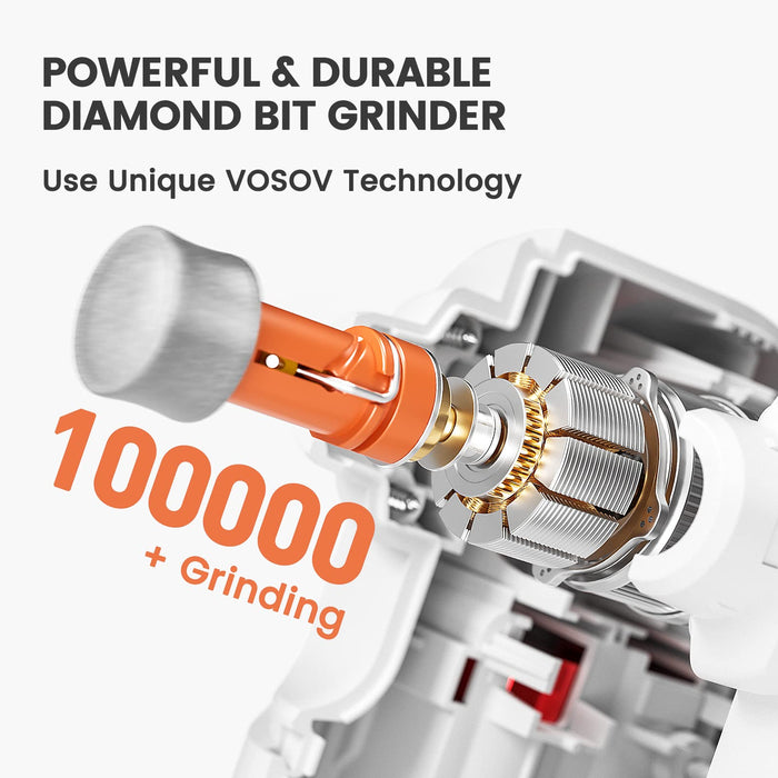 VOSOV Dog Nail Grinder - Professional Dog Nail Trimmers with 4 Grinding Ports