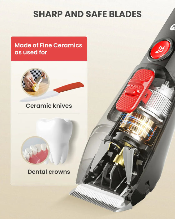 PC03 Dog Hair Clipper Pet Hair Trimmer Puppy Grooming Electric Shaver Set Cat Accessories